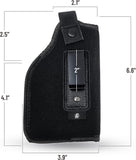 IWB Gun Holster by PH - Concealed Carry - Soft - Fits Full Size Firearms with Laser S&W M&P Shield 9mm / .40-1911 Models - Taurus PT111 G2 - Sig Sauer - Glock 19 17 27 43 - Beretta - Walther