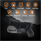 Eco Leather Concealed Carry with Metal Clip  Like Glock 17 / 19 / 22 / 37, Beretta 92 FS (with Laser)