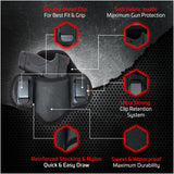 Tactical Pancake Gun Holster by Houston | ECO Leather Concealed Carry Soft Material | Suede Interior for Protection | IWB | Right Hand | Fits: Glock 26 27 33 30 | M&P Shield, XDs, Taurus PT111