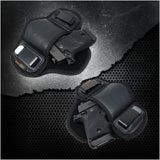 Tactical Pancake Gun Holster by Houston | ECO Leather Concealed Carry Soft Material | Suede Interior for Protection | IWB | Right Hand | Fits: Glock 42 43 | Kahr 9mm .40 .45 | Bersa .380 | Ruger LC9