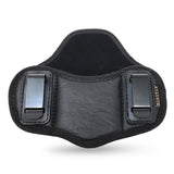 Tactical Pancake Gun Holster by Houston | ECO Leather Concealed Carry Soft Material | Suede Interior for Protection | IWB | Right Hand | Fits: Glock 42 43 | Kahr 9mm .40 .45 | Bersa .380 | Ruger LC9