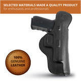 Leather Inside The Waistband Holster For Beretta 92FS Pistol