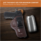 Leather Inside The Waistband Holster For Beretta 92FS Pistol