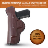 Leather Inside The Waistband Holster For Beretta 92FS Pistol