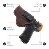 Leather Inside The Waistband Holster For Beretta 92FS Pistol