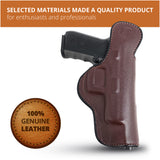 Leather Inside The Waistband Holster For Beretta 92FS Pistol