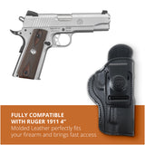 Leather Inside The Waistband Holster For 1911 4" Pistol