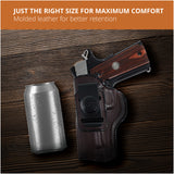 Leather Inside The Waistband Holster For 1911 4" Pistol