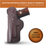 Leather Inside The Waistband Holster For 1911 4" Pistol