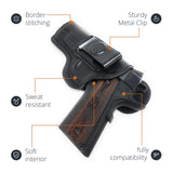 Leather Inside The Waistband Holster For 1911 5" Pistol