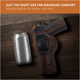 Leather Inside The Waistband Holster For 1911 5" Pistol