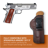 Leather Inside The Waistband Holster For 1911 5" Pistol