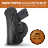 Leather Inside The Waistband Holster For Glock G42 Pistol