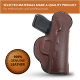 Leather Inside The Waistband Holster For Glock G42 Pistol