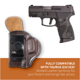 Leather Inside The Waistband Holster For Taurus G2C/G3C Pistol