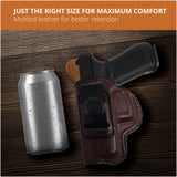 Leather Inside The Waistband Holster For Glock 17/22/31 Pistol