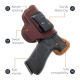 Leather Inside The Waistband Holster For Glock 17/22/31 Pistol