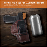 Leather Inside The Waistband Holster For Glock 17/22/31 Pistol
