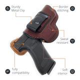 Leather Inside The Waistband Holster For Glock 17/22/31 Pistol