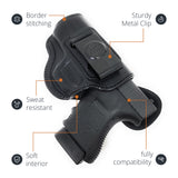 Leather Inside The Waistband Holster For Glock 36 / 30s Pistol