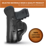 Leather Inside The Waistband Holster For Glock 36 / 30s Pistol