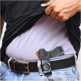 Leather Inside The Waistband Holster For Glock 36 / 30s Pistol