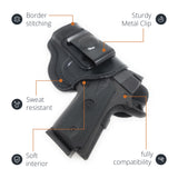 Leather Inside The Waistband Holster For 1911 3" Pistol