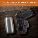 Leather Inside The Waistband Holster For 1911 3" Pistol
