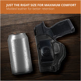 Leather Inside The Waistband Holster For Sig Sauer P365 Pistol