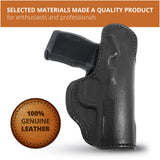 Leather Inside The Waistband Holster For Sig Sauer P365 Pistol