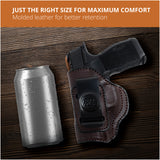Leather Inside The Waistband Holster For Sig Sauer P365 Pistol