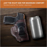 Leather Inside The Waistband Holster For Sig Sauer P365 Pistol