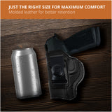 Leather Inside The Waistband Holster For Sig Sauer P365XL MACRO Pistol