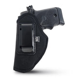 Premium Iwb Black Nylon PU Leather Holster - Small 380S w Laser P938 PPK Gun Holster