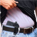 Premium Iwb Black Nylon PU Leather Holster - Small 380S w Laser P938 PPK Gun Holster