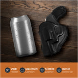 Leather OWB Paddle Holster For 5/6 Shot Revolvers 2" Barrel
