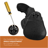 Leather OWB Paddle Holster For 5/6 Shot Revolvers 2" Barrel