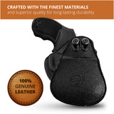 Leather OWB Paddle Holster For 5/6 Shot Revolvers 2" Barrel