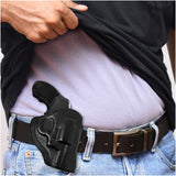 Leather OWB Paddle Holster For 5/6 Shot Revolvers 2" Barrel