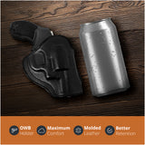 Leather OWB Paddle Holster For 5/6 Shot Revolvers 2" Barrel