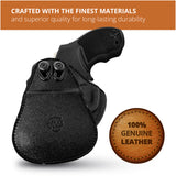 Leather OWB Paddle Holster For 5/6 Shot Revolvers 2" Barrel