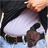 Leather OWB Paddle Holster For 5/6 Shot Revolvers 2" Barrel