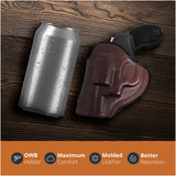 Leather OWB Paddle Holster For 5/6 Shot Revolvers 2" Barrel