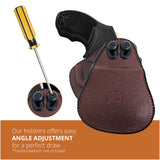Leather OWB Paddle Holster For 5/6 Shot Revolvers 2" Barrel