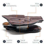 Leather OWB Paddle Holster For 5/6 Shot Revolvers 2" Barrel