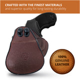Leather OWB Paddle Holster For 5/6 Shot Revolvers 2" Barrel