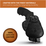 Leather OWB Paddle Holster For 5/6 Shot Revolvers 3" Barrel