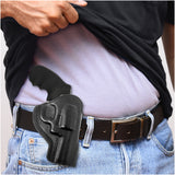 Leather OWB Paddle Holster For 5/6 Shot Revolvers 3" Barrel
