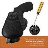 Leather OWB Paddle Holster For 5/6 Shot Revolvers 3" Barrel