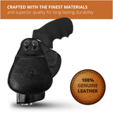 Leather OWB Paddle Holster For 5/6 Shot Revolvers 3" Barrel